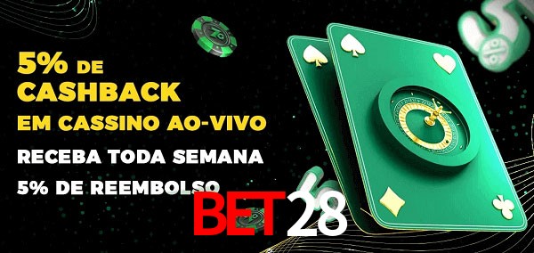 Promoções do cassino ao Vivo bet28